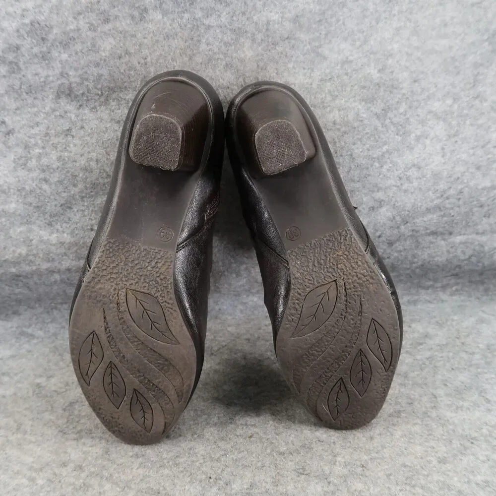 Spring Step Shoes Womens 39 Patrizia Bootie Block Heel Slouchy Leather Fashion